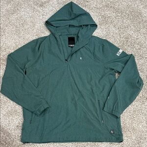 Linksoul Tour Performance Windbreaker 1/4 Zip Size Large EUC